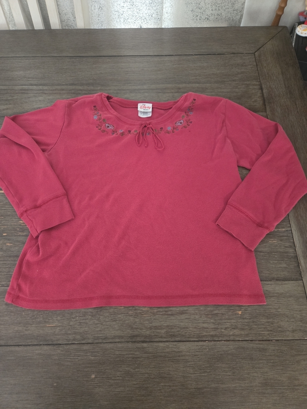 Vintage 90s Disney Store Winnie the Pooh Piglet Embroidered Waffle Knit Shirt